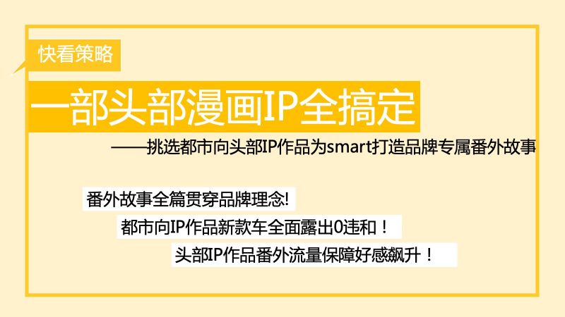 为smart选择契合的头部IP进行合作